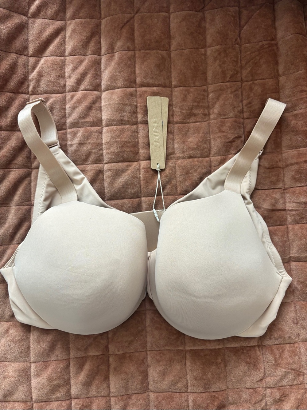 SKIMS Padded Smooth Bra in Light Beige